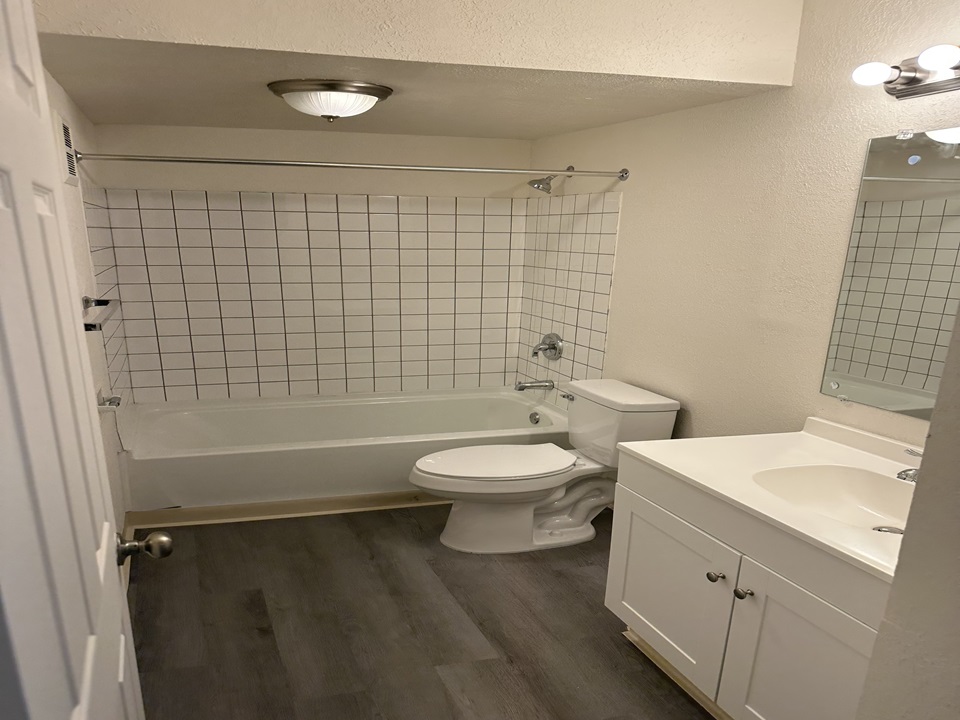 Bathroom at Rivertrails Apartments in Saint Louis, MO 63136