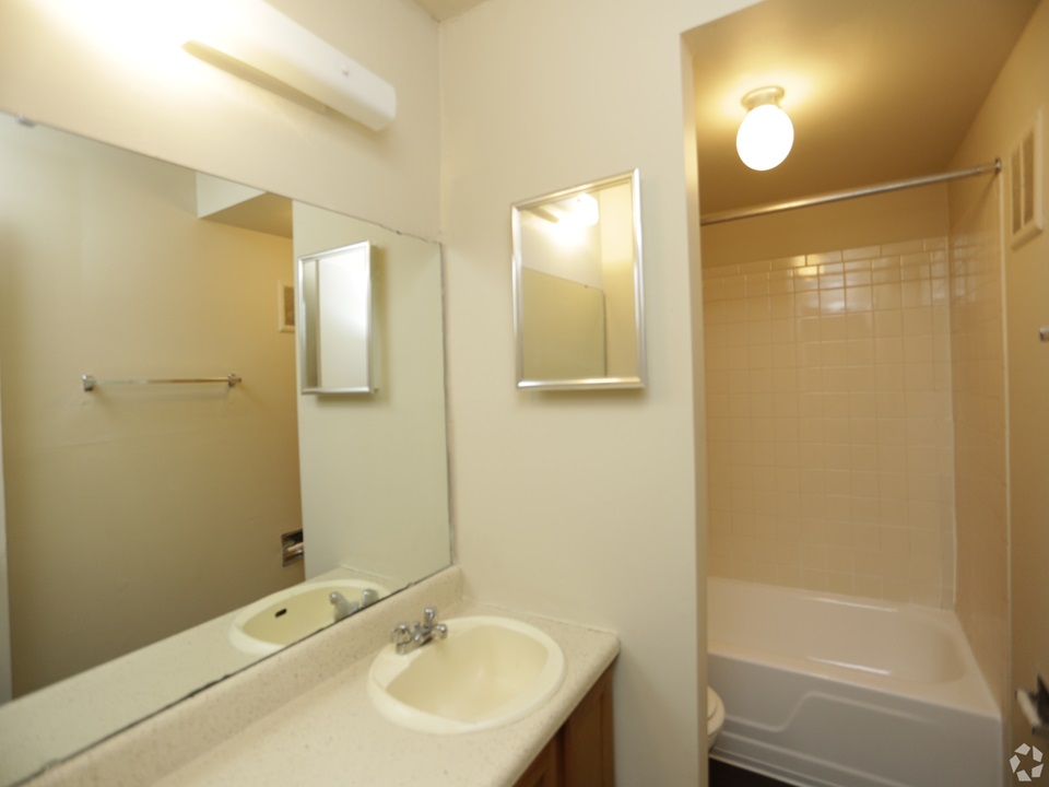Bathroom at Rivertrails Apartments in Saint Louis, MO 63136