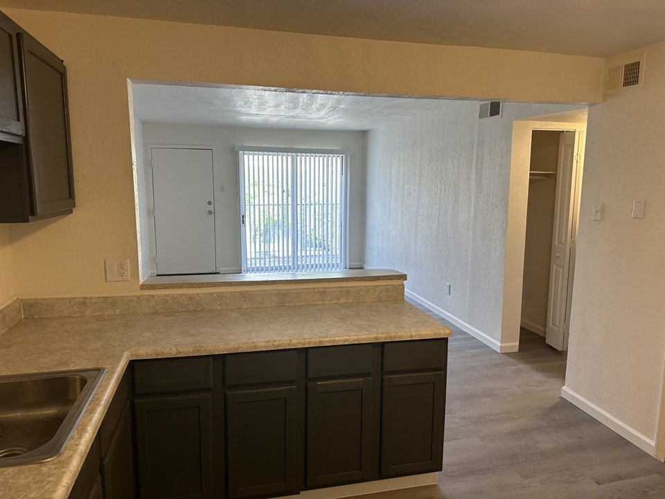 Kitchen at Rivertrails Apartments in Saint Louis, MO 63136