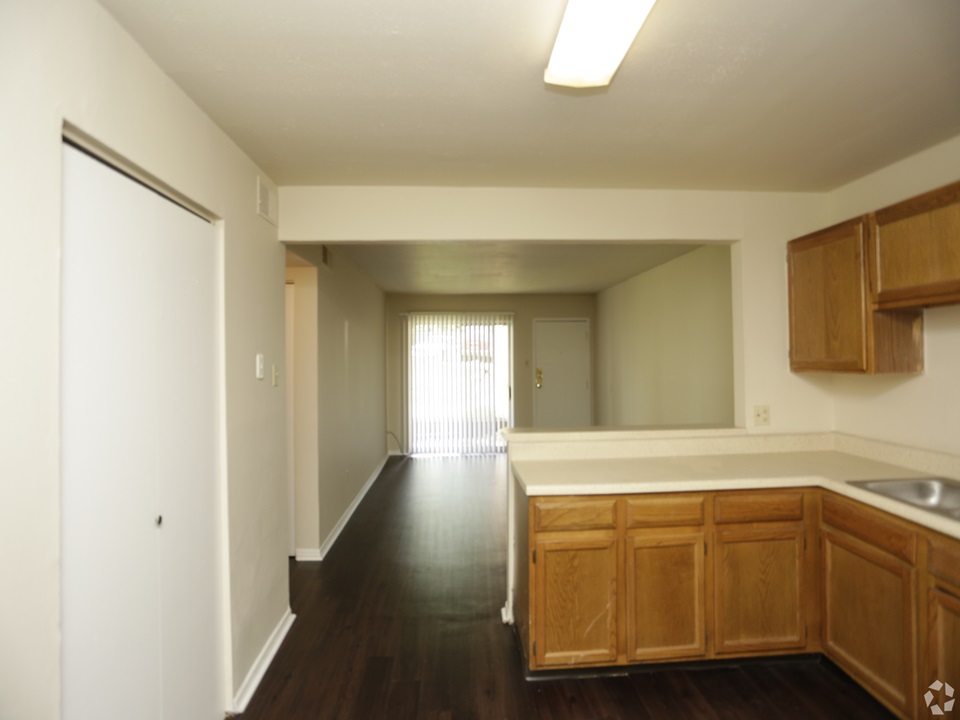 Kitchen at Rivertrails Apartments in Saint Louis, MO 63136